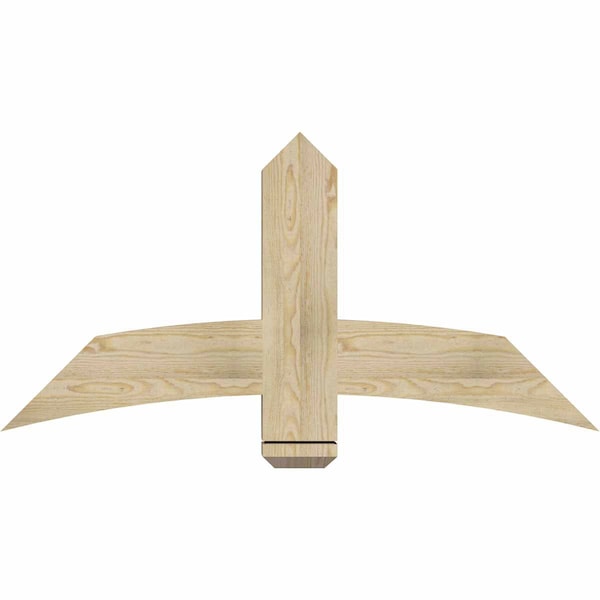 Ekena Millwork Bellingham Rough Sawn Timber Gable Bracket, Douglas Fir, 48"W x 24"H x 4"D x 6"F, 12/12 Pitch GBW048X24X0406BEL00RDF - main